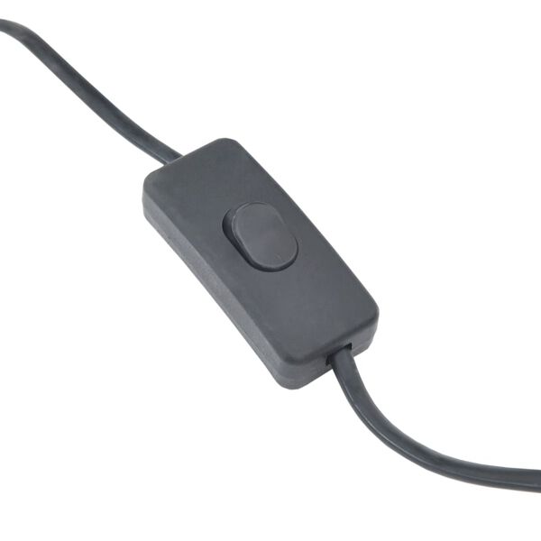 vidaXL Lattiavalaisin paju musta 52 cm E27