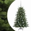 vidaXL Tekokuusi joulupalloilla 120 cm 150 LEDi&auml; L&auml;mpim&auml;n Valkoinen