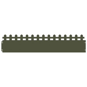 vidaXL Nurmikonreunukset 10 kpl 103 x 0,05 x 22 cm Ter&auml;s Oliivinvihre&auml;