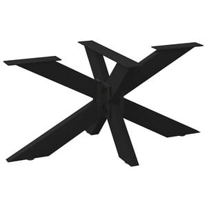 vidaXL Sohvap&ouml;yd&auml;n jalka h&auml;m&auml;h&auml;kinmuotoinen musta 98x58x(42-43) cm ter&auml;s