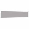 vidaXL Sis&auml;&auml;nvedett&auml;v&auml; terassin sivumarkiisi 100x500 cm harmaa