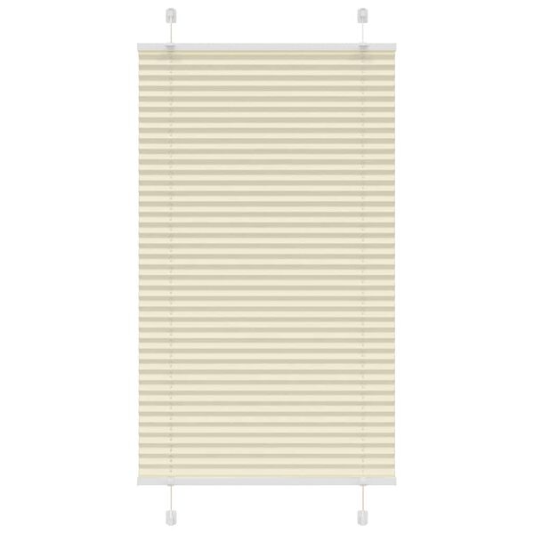 vidaXL laskostettu Blind Cream 70x100 cm Kankaan leveys 69,4 cm