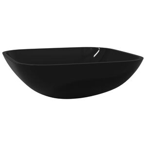 vidaXL Pesuallas lasi 42x42x14 cm musta