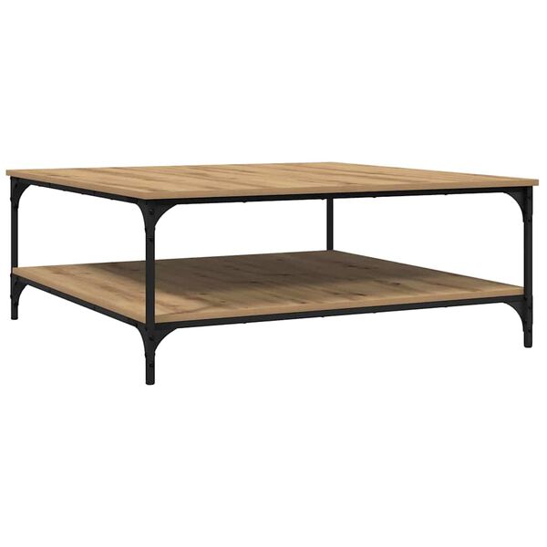 vidaXL Sohvap&ouml;yt&auml; artesaani tammi 100 x 100 x 40 cm Tekninen puu