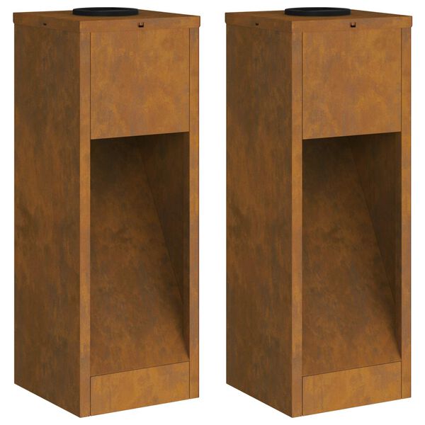 vidaXL Aurinkoinen LED-polkuvalo 2 pcs Galvanoitu Galvanoitu