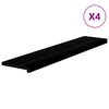 vidaXL Askelmat 4 kpl ruskeanmusta 120x30x2 cm t&auml;ysi tammi