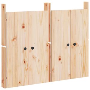 vidaXL Ulkokeitti&ouml;kaapin ovet MEPPEL 2 kpl 50x9x82 cm t&auml;ysi m&auml;nty