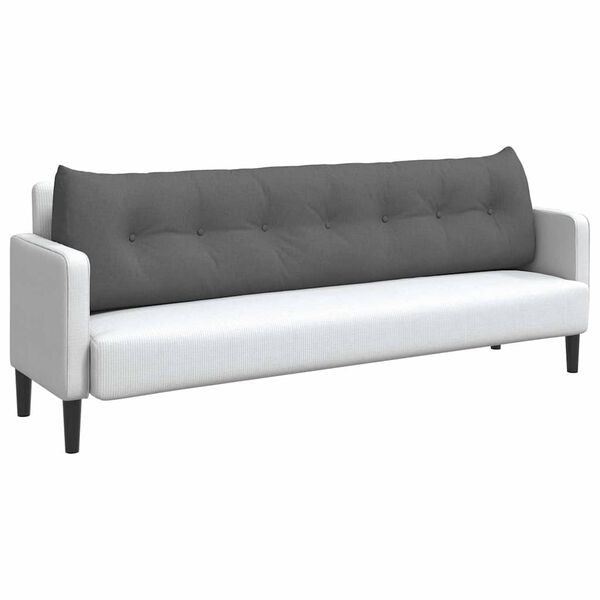 vidaXL Selk&auml;tyyny Tumma harmaa 200 x 24 x 50 cm kangas