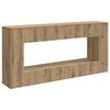 vidaXL Konsolip&ouml;yt&auml; Artisan Tammi 155 x 29 x 74 cm K&auml;sitelty puu