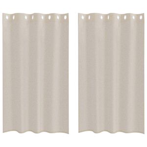 vidaXL Verhosatiini 2 kpl Hiekka 175 x 140 cm Polyesteri