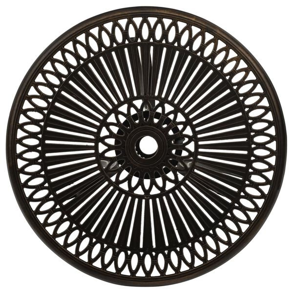 vidaXL Puutarhap&ouml;yt&auml; pronssi 62x62x65 cm valualumiini