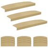 vidaXL Porrasmatot 15 kpl 56 x 17 x 3 cm Beige Polyesteri puolipy&ouml;re&auml;