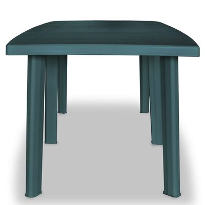 vidaXL Puutarhapöytä vihreä 210x96x72 cm muovi