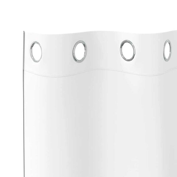 vidaXL Piment&auml;v&auml; verho renkailla 2 pcs Puhdas valkoinen 245 x 140 cm