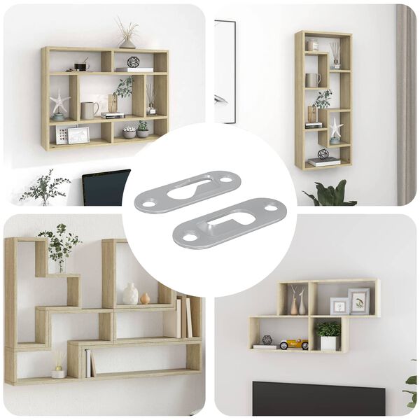 vidaXL Avainreikaripustin 2 pcs Hopea 45 x 16 x 3.5 mm Rauta