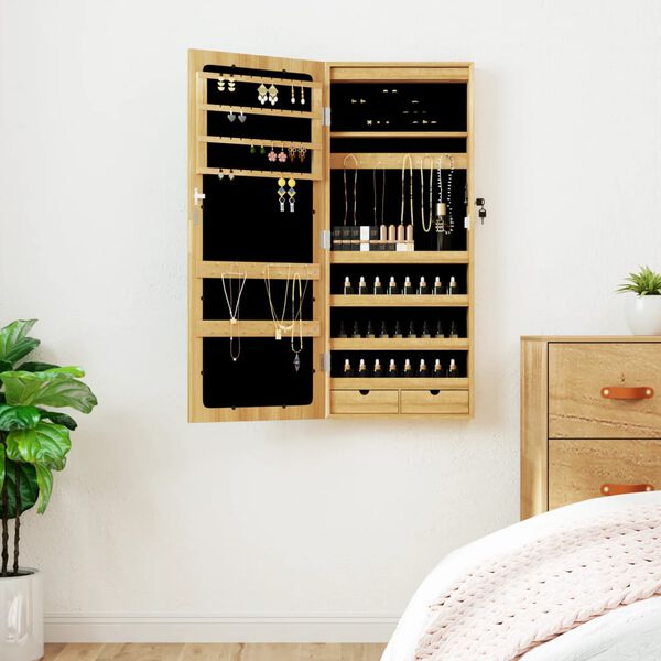 vidaXL Peilikorukaappi LED-valoilla sein&auml;lle asennettava