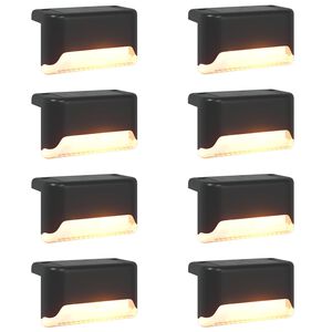 vidaXL 8 kpl L&auml;mpim&auml;n Valkoinen 4,5 cm ABS ja PS