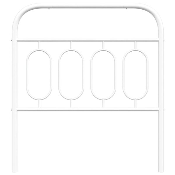 vidaXL Metallinen vaihtop&auml;&auml;ty valkoinen 90 cm