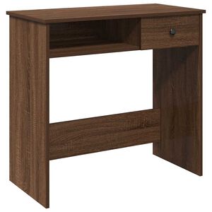 vidaXL Ty&ouml;p&ouml;yt&auml; ruskea tammi 80x40x75 cm tekninen puu