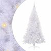 vidaXL Tekojoulukuusi 300 LED-valoilla Valkoinen 180 cm PVC ja ter&auml;s