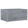 vidaXL Kuormalavan reunukset 3 kpl harmaa 120x80 cm t&auml;ysi m&auml;nty