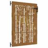 vidaXL Puutarhaportti 85x125 cm Corten-ter&auml;s Bambukuvio
