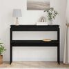 vidaXL Konsolip&ouml;yt&auml; Musta tammi. 80 x 30 x 102 cm Tekninen puu