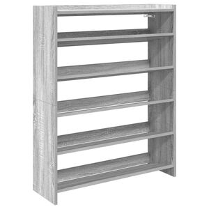 vidaXL Kenk&auml;teline harmaa Sonoma 80x25x100 cm tekninen puu