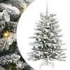 vidaXL Salkomallinen tekoinen joulukuusi Valkoinen 120 cm PE ja PVC