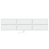 vidaXL TV-seinäkaappi LED-valoilla valkoinen 180x31x45 cm