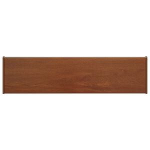 vidaXL Ikkunakynnys Ruskea puu 60 x 25 x 4,5 cm Polyvinyylikloridi