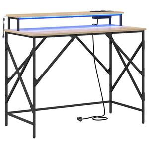 vidaXL P&ouml;yt&auml; Sonoman tammi 100 x 50 x 86,5 cm Tekninen puu
