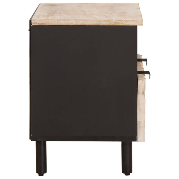 vidaXL TV-kaappi hyllyll&auml; Valkoinen pesu viimeistely 70 x 33,5 x 46 cm