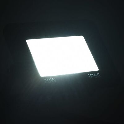 vidaXL LED-valonheittimet 2 kpl 20 W kylmä valkoinen