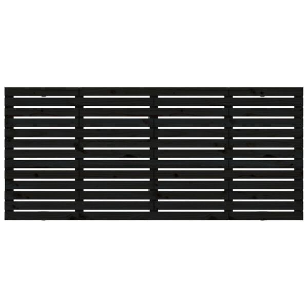 vidaXL S&auml;ngynp&auml;&auml;ty sein&auml;lle musta 186x3x91,5 cm t&auml;ysi m&auml;nty