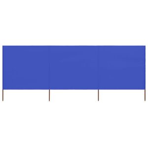 vidaXL Tuulensuojakangas 3 paneelilla 400x80 cm taivaansininen