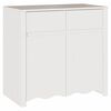 vidaXL Sivup&ouml;yt&auml; Drammen Valkoinen 79 x 43 x 75.5 cm T&auml;ysi M&auml;nty