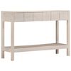 vidaXL Konsolip&ouml;yt&auml; valkoinen 110x35x75 cm t&auml;ysi mangopuu