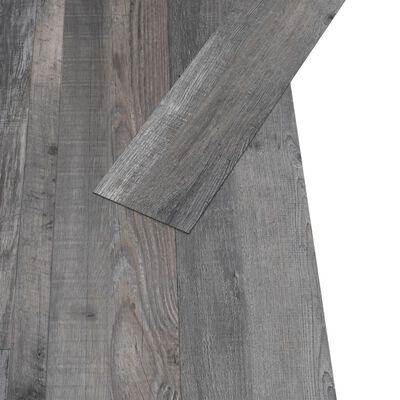 vidaXL Itsekiinnittyvät PVC-lattialankut 5,21 m² 2 mm teollinen puu