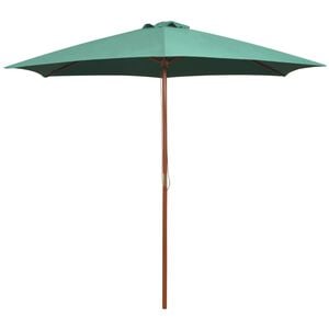 vidaXL Aurinkovarjo 270x270 cm Puutanko Viher&auml;