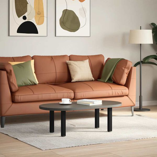 vidaXL Sohvap&ouml;yd&auml;n jalat 4 kpl musta 42-44 cm ter&auml;s