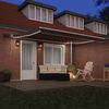 vidaXL K&auml;sin kelattava markiisi LED ruskea 400x300 cm