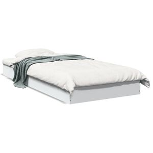 vidaXL S&auml;ngynrunko valkoinen 75x190 cm tekninen puu