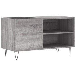 vidaXL LP-levyjen s&auml;ilytyskaappi harmaa Sonoma 85x38x48 cm puu