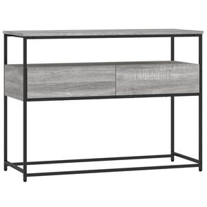 vidaXL Konsolip&ouml;yt&auml; harmaa Sonoma 100x40x75 cm tekninen puu