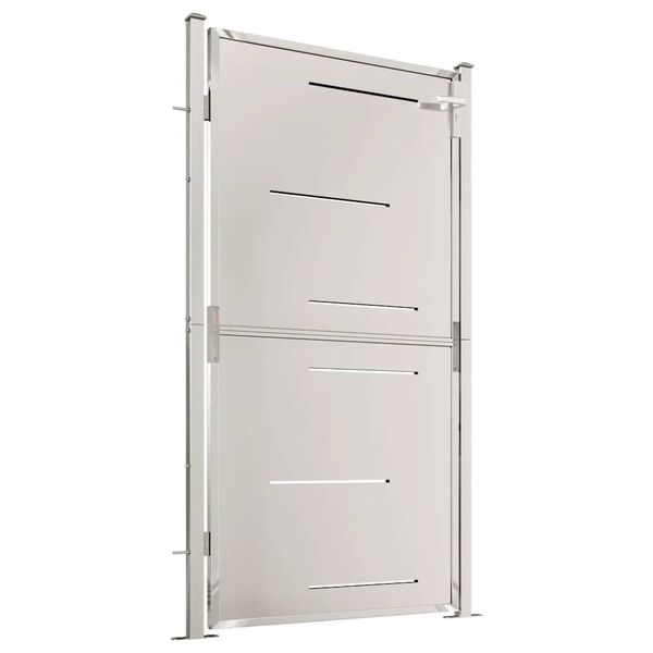 vidaXL Puutarhan portti 100x175 cm ruostumaton ter&auml;s