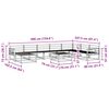 vidaXL Ulkosohvakokoelma 9 pcs Luonnollinen Tihe&auml; akasiapuu