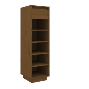 vidaXL Kenk&auml;kaappi hunajanruskea 30x34x105 cm t&auml;ysi m&auml;nty