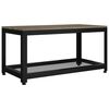 vidaXL Sohvap&ouml;yt&auml; harmaa ja musta 90x45x45 cm MDF ja rauta