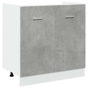 vidaXL Tiskiallaskaappi "Lyon" betoninharmaa 80x46x81,5 cm tekninen puu